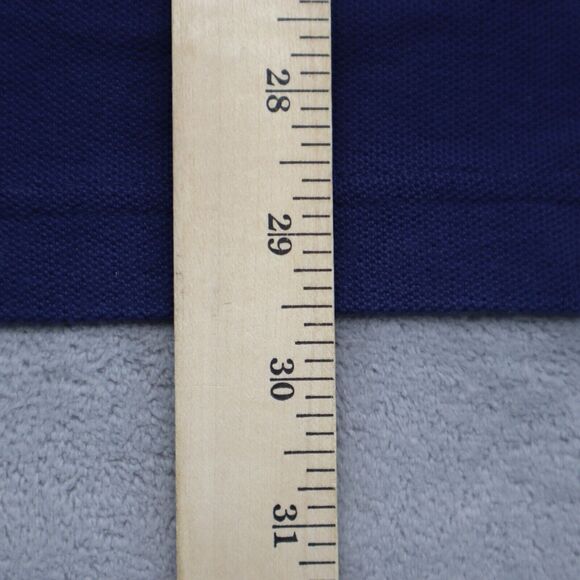 L L Bean Shirt Mens Medium Blue Polo Short Sleeve Collar Neck Tee - Picture 4 of 16